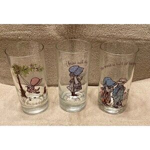 Holly Hobby & Friends American Greetings Corp 1070’s Drinking Glasses Set of 3